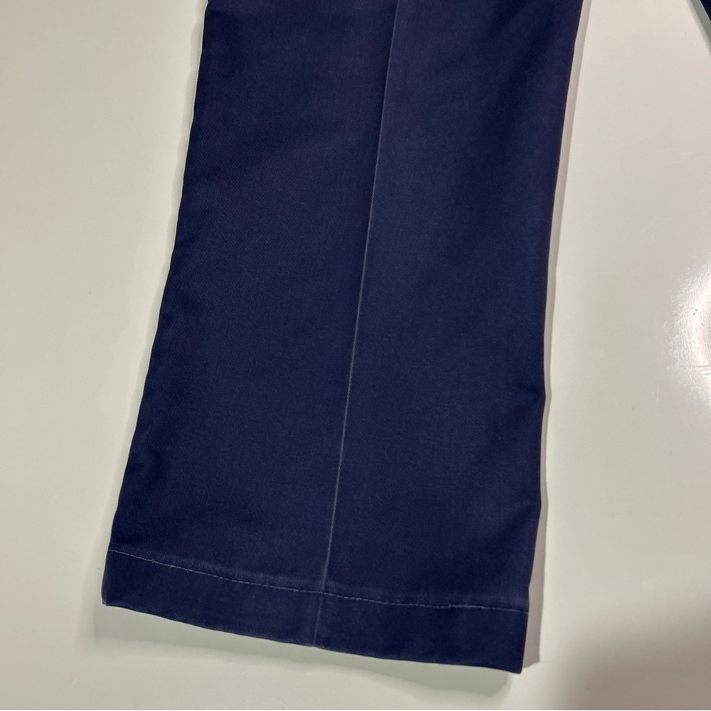 Vintage Lands End Pants Men’s 35 Blue Cotton Chinos Business Casual Office - Picture 7 of 16